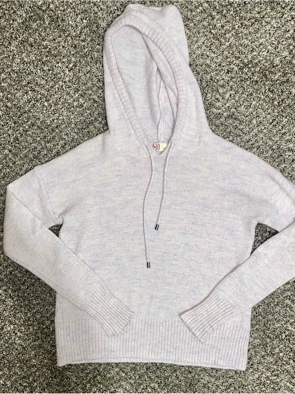 SO Pastel Purple Hoodie Sweater Size Girls XS